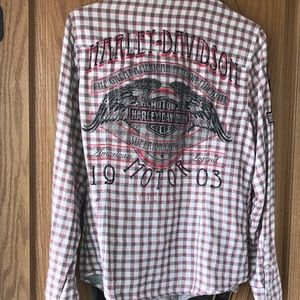 Snap buttons Harley Davidson shirt  long sleeve